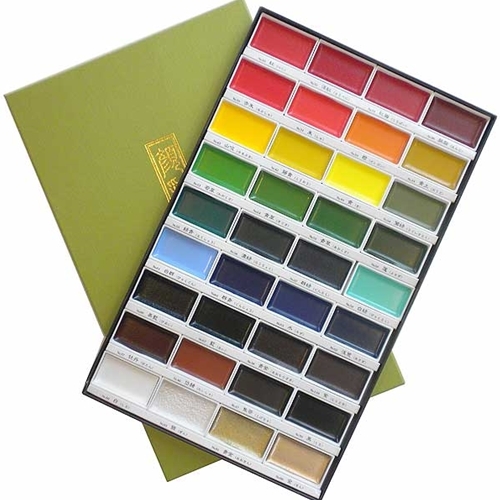 Mungyo Gallery Professional Water Color Pan Set of 12 Colors (Full Size) :  : Home & Kitchen