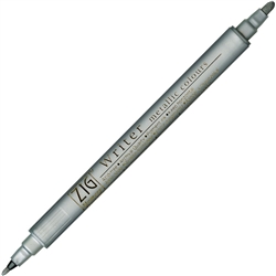 ZIG WRITER 0.5 - 1.2MM METALLIC SILVER ZGMS-8000102