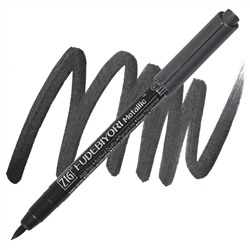 BRUSH PEN ZIG FUDEBIYORI METALLIC BLACK ZGCBK55MT127