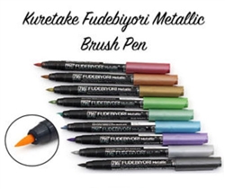 MARKER SET KURETAKE ZIG  - FUDEBIYORI METALLIC SET/8  ZGCBK55MT8V