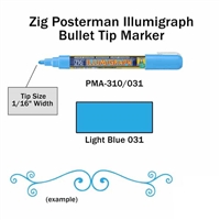 MARKER CHALK PAINT ILLUMIGRAPH LIGHT BLUE ZIG 2MM ZGPMA-310031-DISC