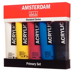 ACRYLIC SET AMSTERDAM - 5 PRIMARY COLORS 120ML TUBES TN17790905