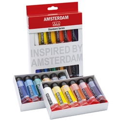 ACRYLIC SET AMSTERDAM - 12 COLORS 20ML TUBES TN17820412