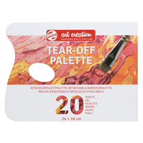 DISPOSABLE PALETTE TALENS TEAR-OFF PALETTE 9.5X7 INCHES TN9067001M