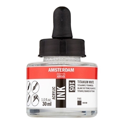 ACRYLIC INK AMSTERDAM 30ML TITANIUM WHITE 105 TN17201050