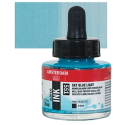 ACRYLIC INK AMSTERDAM 30ML SKY BLUE LIGHT 551 TN17205220