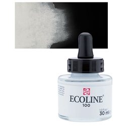 ECOLINE WC 30ML W/DROPPER 100 WHITE  TN11251001