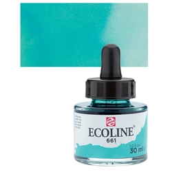 ECOLINE WC 30ML W/DROPPER 661 TURQUOISE GREEN TN11256611