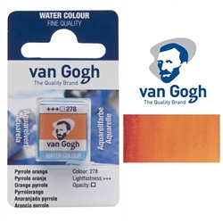 VAN GOGH WATERCOLOR HALF PAN PYRROLE ORANGE- 278 TN20862781