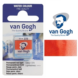 VAN GOGH WATERCOLOR HALF PAN PERMANENT RED LIGHT - 370 TN20863701