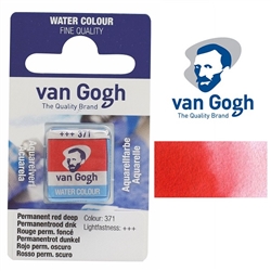 VAN GOGH WATERCOLOR HALF PAN PERMANENT RED DEEP - 371 TN20863711