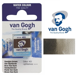 VAN GOGH WATERCOLOR HALF PAN VANDYKE BROWN - 403 TN20864031