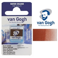 VAN GOGH WATERCOLOR HALF PAN BURNT SIENNA - 411 TN20864111