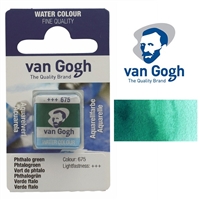 VAN GOGH WATERCOLOR HALF PAN PHTHALO GREEN - 675 TN20866751