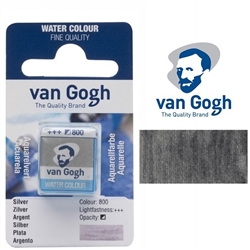 VAN GOGH WATERCOLOR HALF PAN METALLIC SILVER - 800 TN20868001