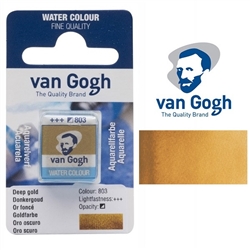 VAN GOGH WATERCOLOR HALF PAN METALLIC DEEP GOLD- 803 TN20868031