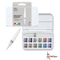 WATERCOLOR SET COTMAN 12/SET PLUS WATER BRUSH WN0390658