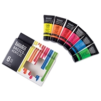 ACRYLIC SET LIQUITEX BASICS FLOURESCENT SET 6X22ML NEON LQ3699346