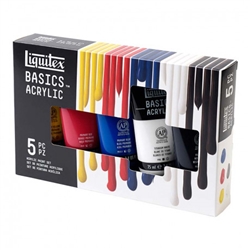 LIQUITEX ACYLIC SET BASICS SET 5x75ML TUBUES LQ3699361