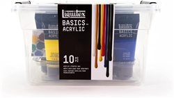 ACRYLIC SET LIQUITEX BASICS ACRYLIC STARTER BOX 10PC LQ3699303