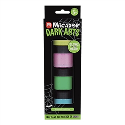 Glow In The Dark Paint Pots Set 4 Colors - MDMPADAPOT4