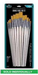 BRUSH 9603 3 FLAT GOLD TAKLON 12 RSET-9603