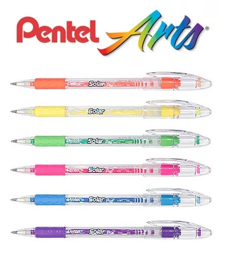 Pentel Solar Pop Fluorescent Gel Pens
