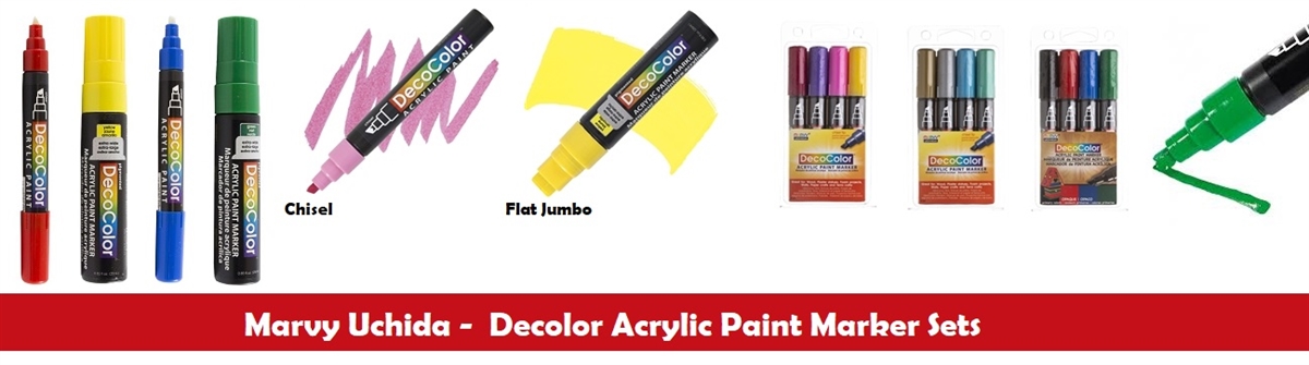 Marvy Uchida Decocolor Acrylic Paint Markers